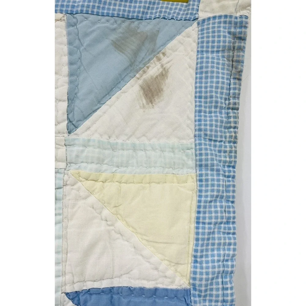 Vintage Handmade Quilt Alphabet Baby Nursery Crib ABC 34